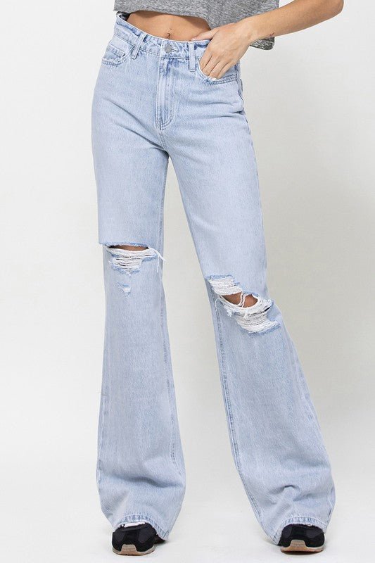 90's Vintage Flare Jeans - Qreatrz Fashion and Design LLC