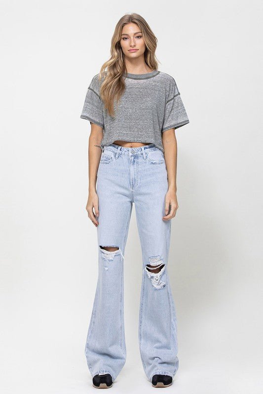 90's Vintage Flare Jeans - Qreatrz Fashion and Design LLC