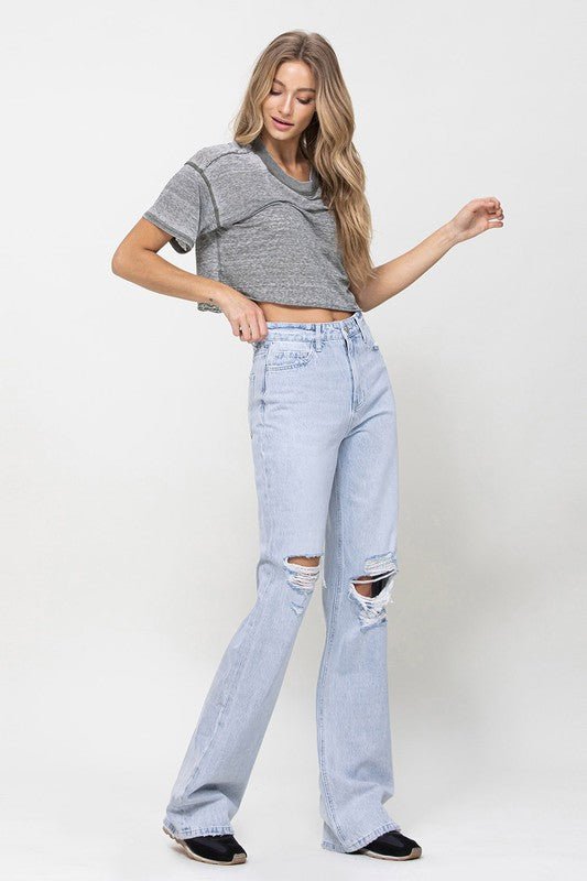 90's Vintage Flare Jeans - Qreatrz Fashion and Design LLC