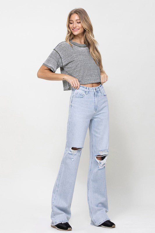 90's Vintage Flare Jeans - Qreatrz Fashion and Design LLC