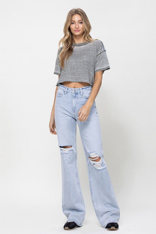 90's Vintage Flare Jeans - Qreatrz Fashion and Design LLC