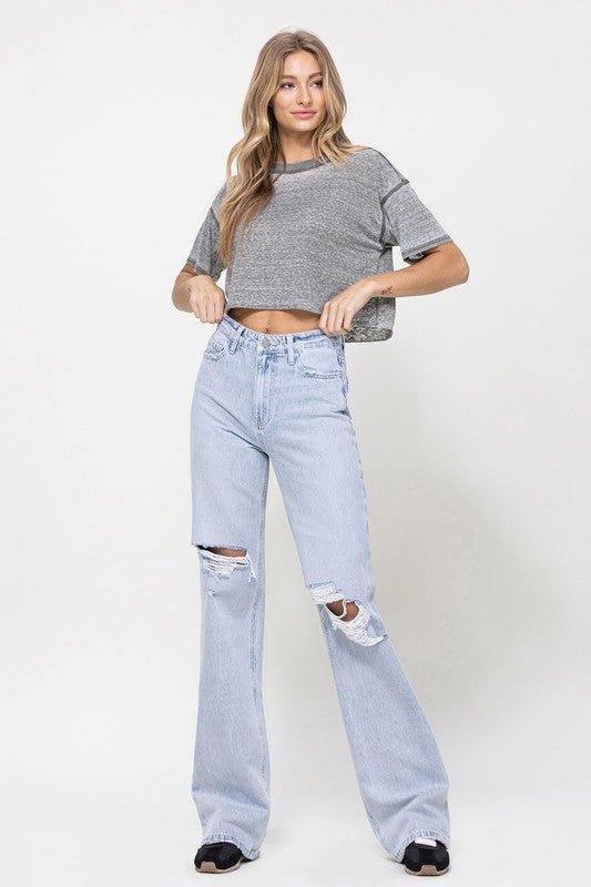 90's Vintage Flare Jeans - Qreatrz Fashion and Design LLC