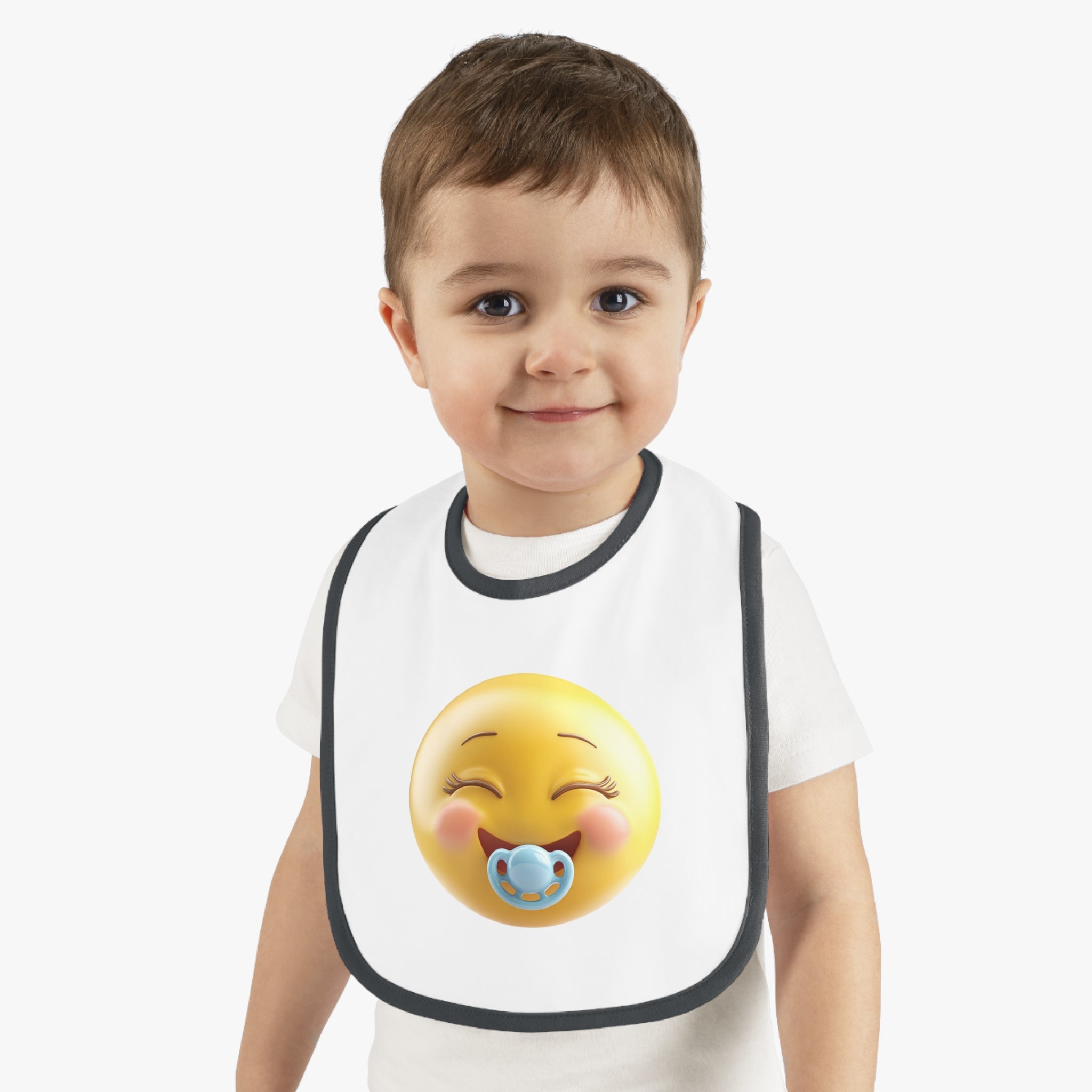 Babero para bebé con emojis de Qreatrz