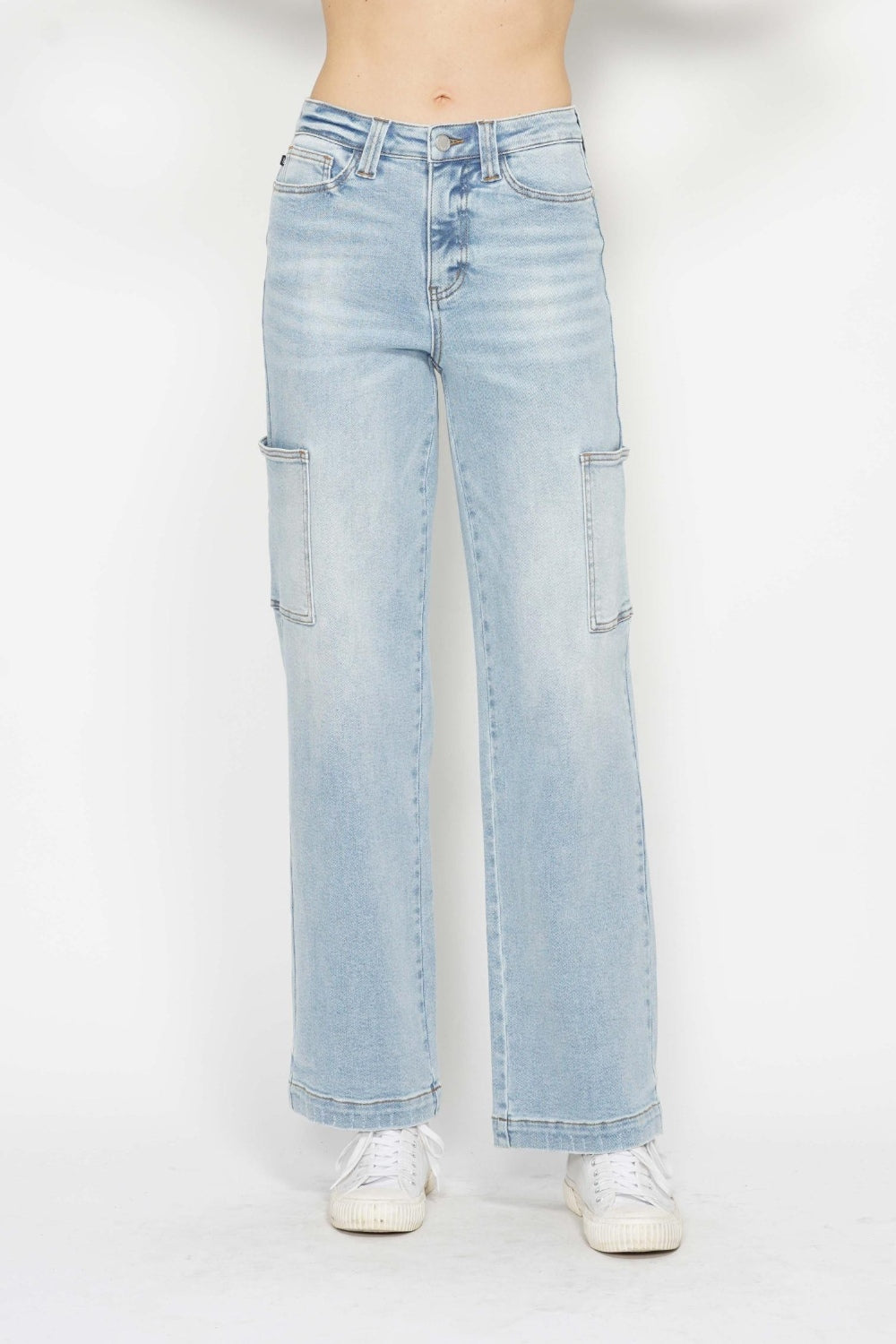 Jean cargo droit taille haute Judy Blue