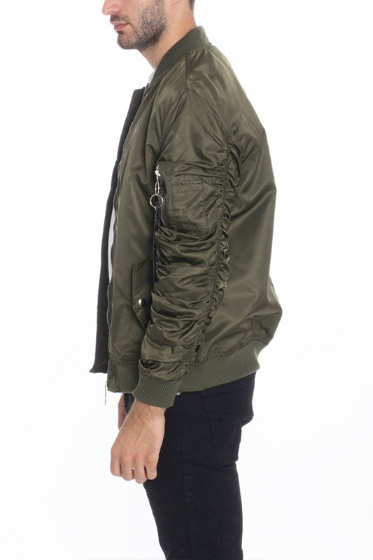 Chaqueta bomber informal con forro de vuelo MA-1