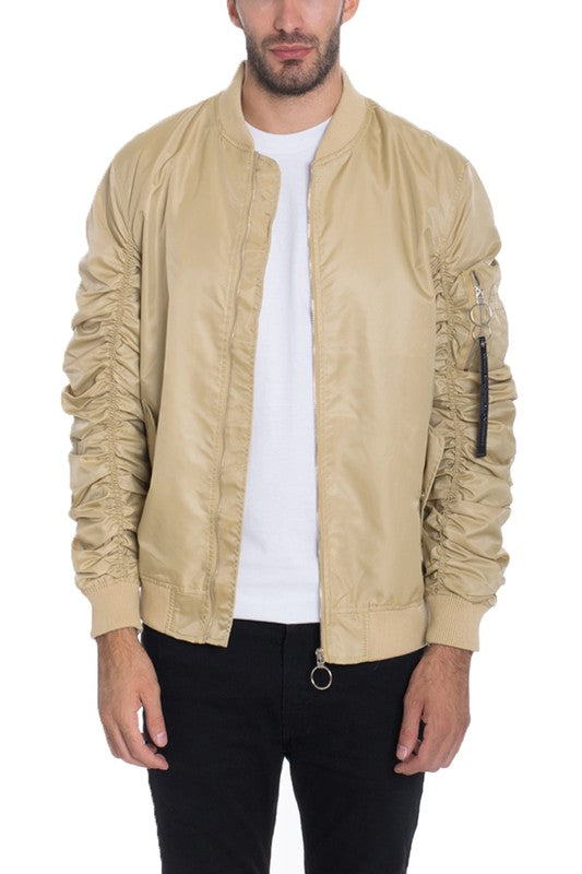 Chaqueta bomber informal con forro de vuelo MA-1 de Weiv para hombre