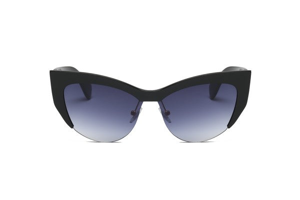 Half Frame Cat Eye Fashion Sunglasses