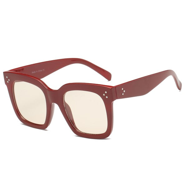 Square Oversized Tinted Lens Fashion Sunglasses