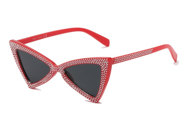 Lunettes de soleil triangulaires œil de chat pour femme