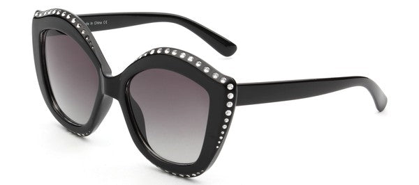 Gafas de sol de moda con forma de ojo de gato y redondas para mujer