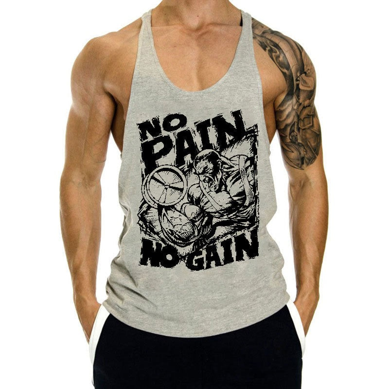 Camiseta sin mangas de fitness sin dolor Qreatrz