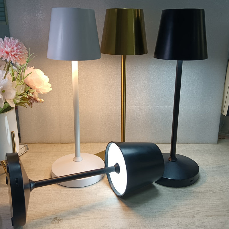 Creative Rechargeable Eye Protection Table Lamp Study Bedroom Bedside Restaurant Bar Reading Desk Decorative Lamp