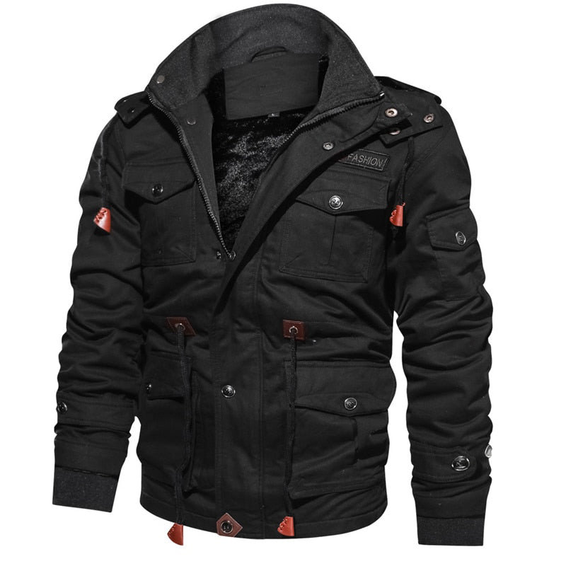 Veste polaire d'hiver pour hommes Mountainskin manteau à capuche chaud vêtements d'extérieur thermiques épais veste militaire pour hommes vêtements de marque pour hommes 