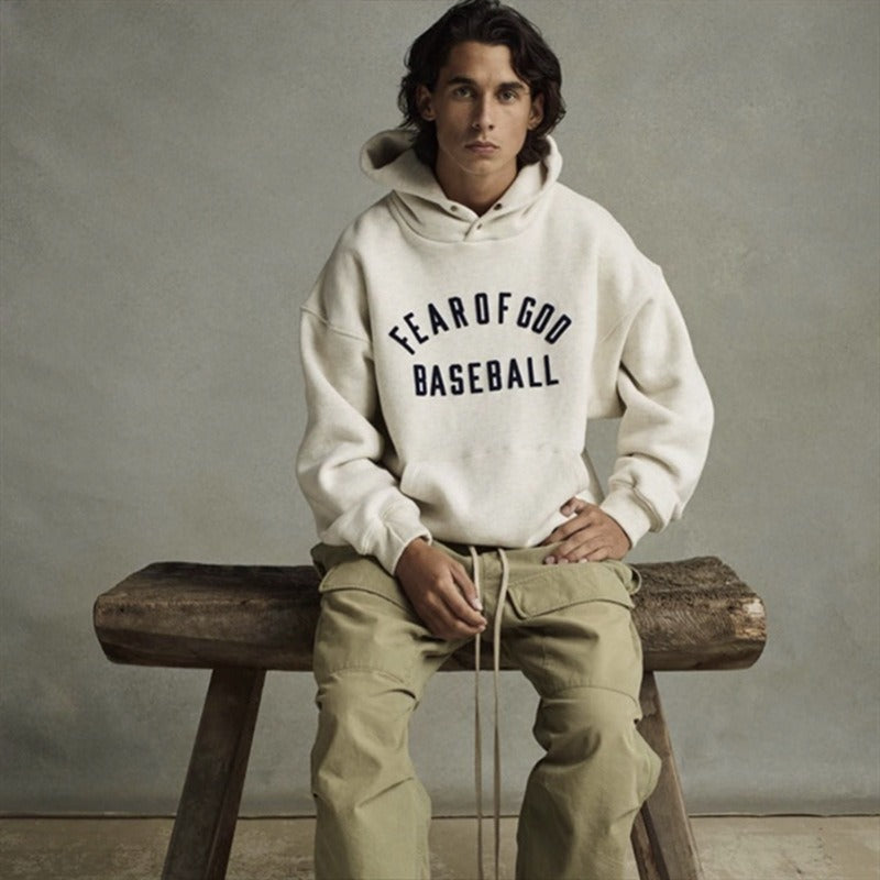 Sweat à capuche unisexe FOG Saison 7 Main Line BASEBALL Letter