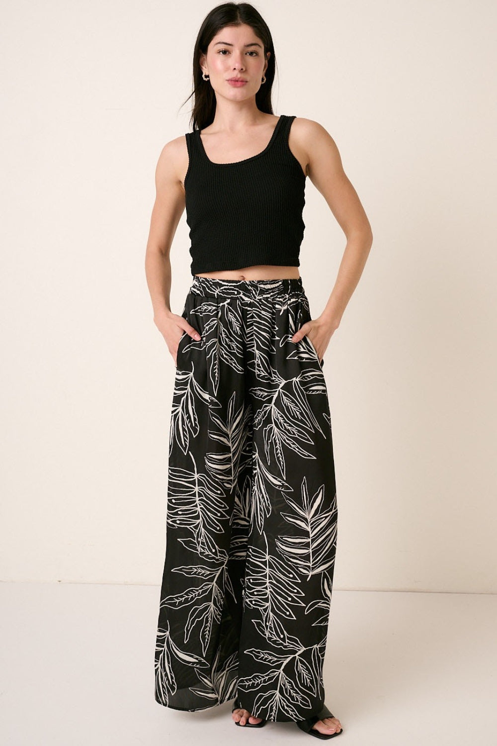 Pantalones anchos estampados Mittoshop