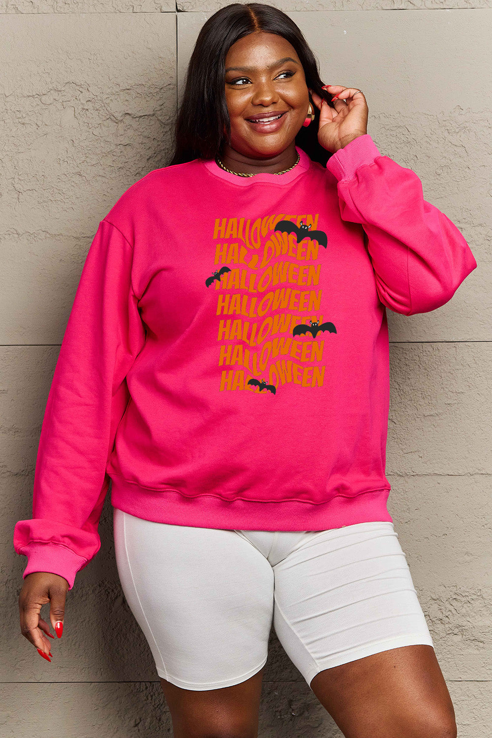 Simply Love Full Size HALLOWEEN Graphic Sweatshirt