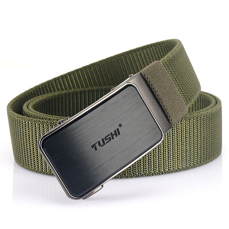 New Tactical Outdoor Woven Nylon Versatile Automatic Buckle Belt