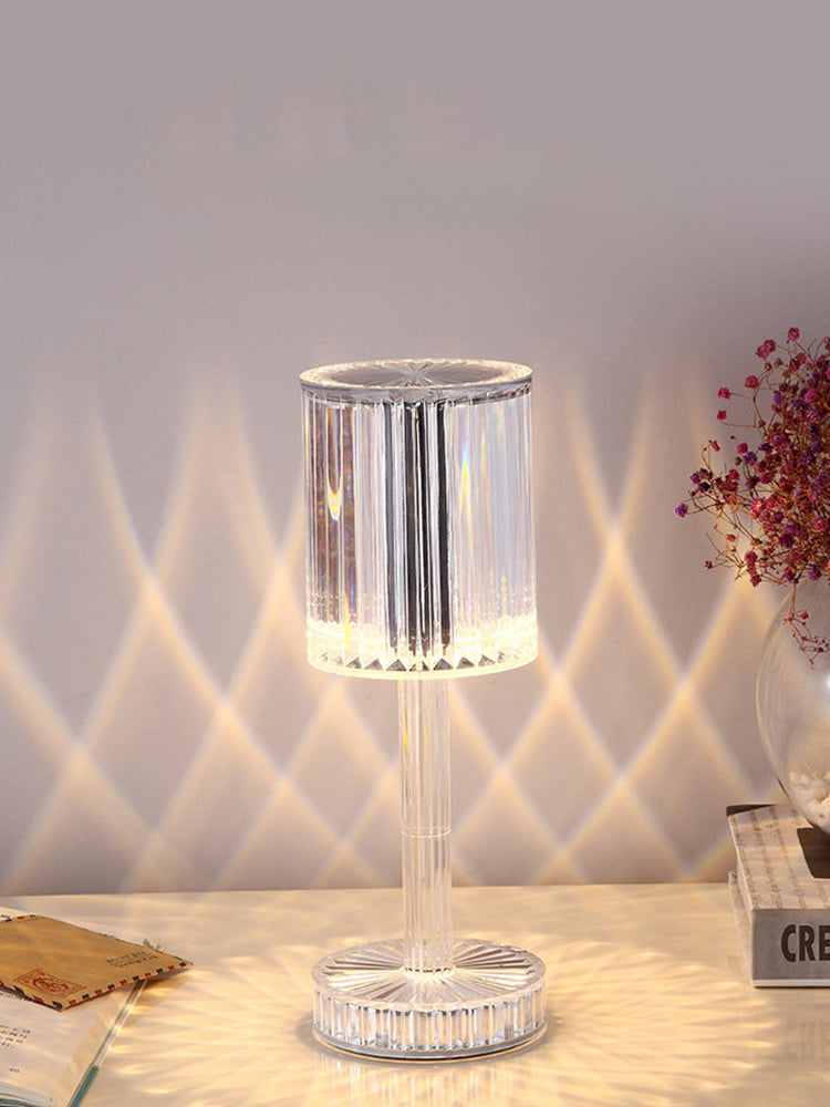 Gatsby Line Lamp Ins Net Red Diamond Table Lamp Creative Bedside Atmosphere Night Lamp Light Luxury Crystal Lamp