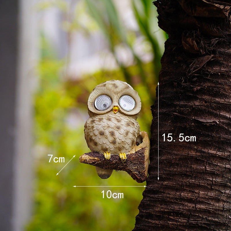 Owl solar lamp resin handicraft ornaments