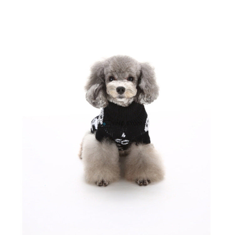 Nouveau pull pour animaux de compagnie automne et hiver petite tête de mort personnalité Halloween vêtements pour animaux de compagnie vêtements pour chats et chiens 