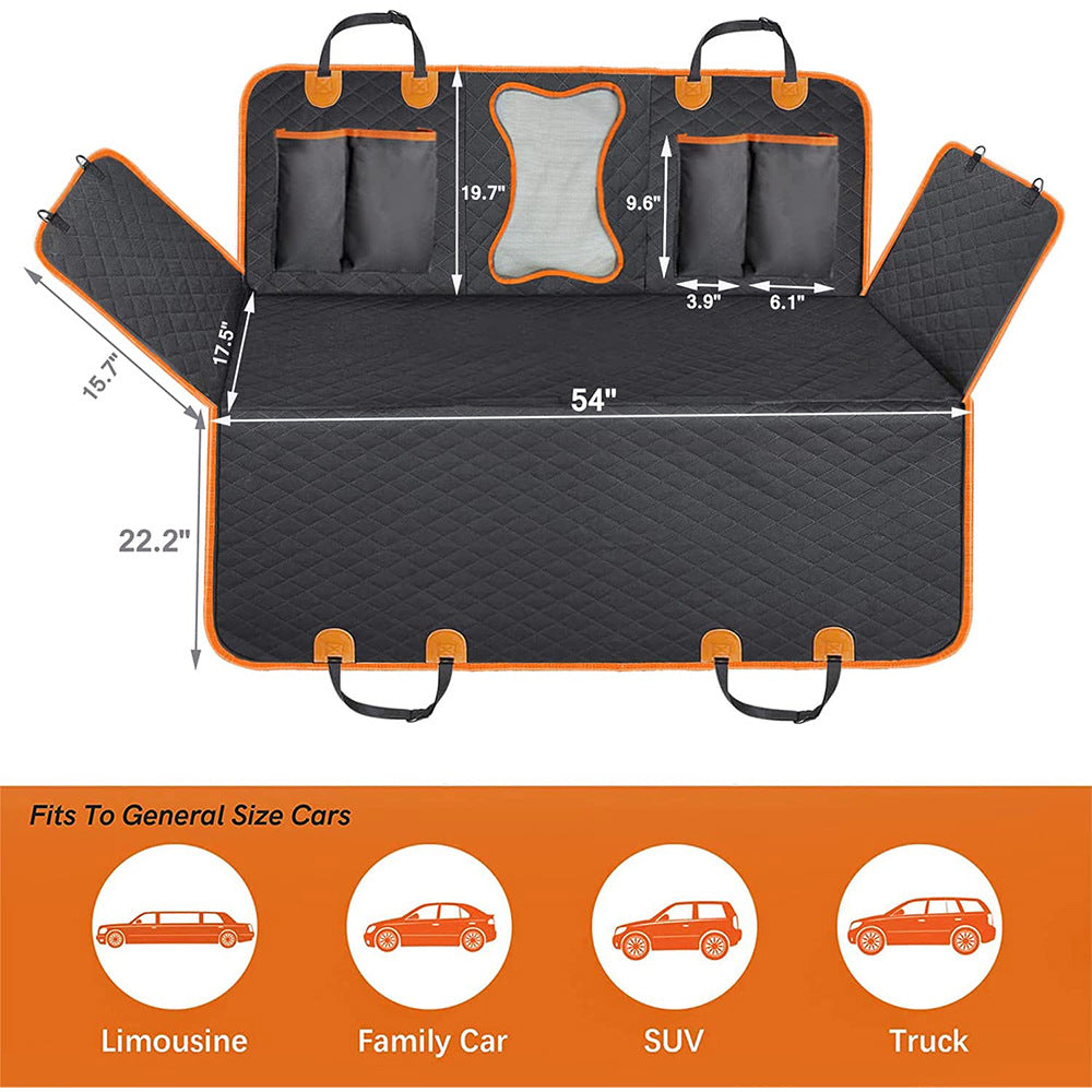 Nouveau tapis de voiture imperméable pour animaux de compagnie, tapis de siège arrière de voiture pour chien, tapis de voiture imperméable pour animaux de compagnie