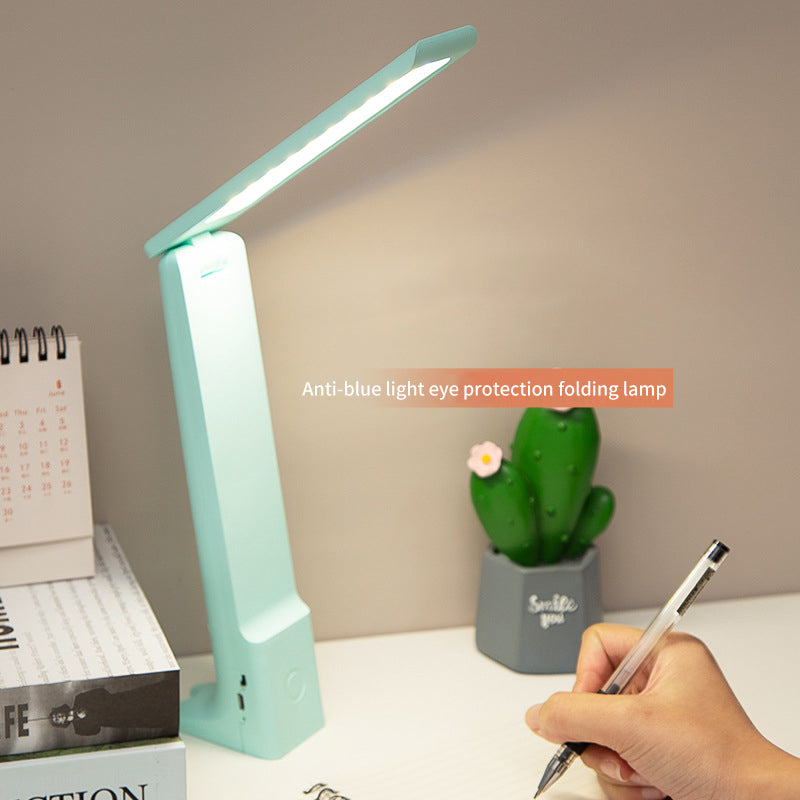 Lampe de bureau de protection des yeux rechargeable par USB, lampe de chevet à LED pliable et tactile pour étudiants et enfants