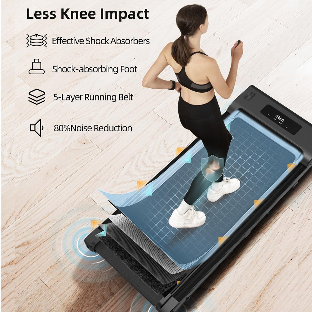 Undertable treadmill, walking mat, portable jogger with remote LED display (265 pounds)