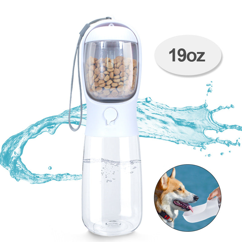 Tasse à double usage pour animaux de compagnie, accompagnant les chats et les chiens, tasse à eau portable d'extérieur, fontaine à boire pour chien 