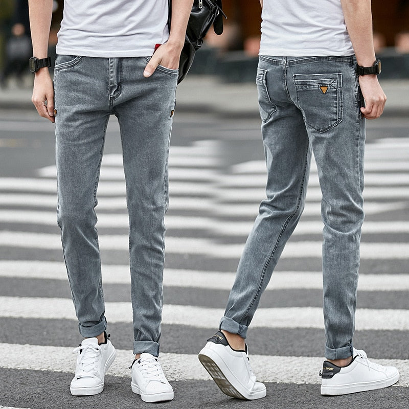 Denim Skinny Jeans Distressed Men Spring Autumn Clothing Good Quality