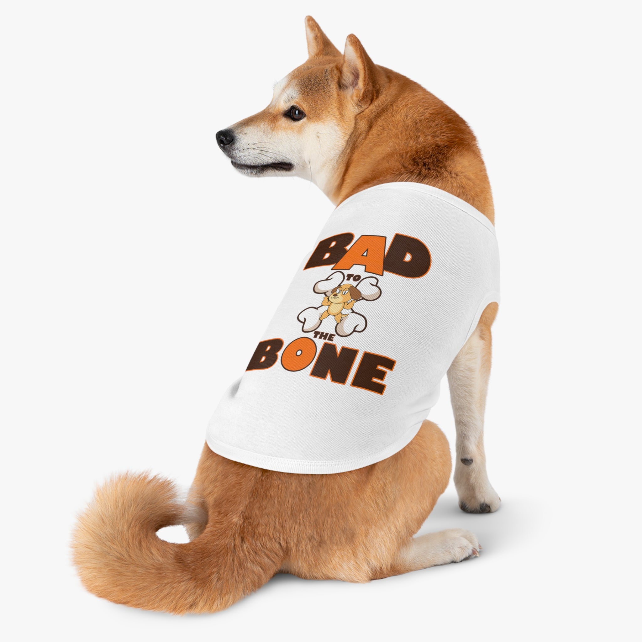 Qreatrz Fashion and Bad to the bone customized dog tank top pet apparel for pet lovers