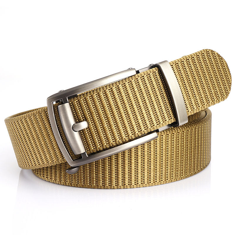 New Toothless Hollow Automatic Buckle Belt Outdoor Leisure Nylon Belt