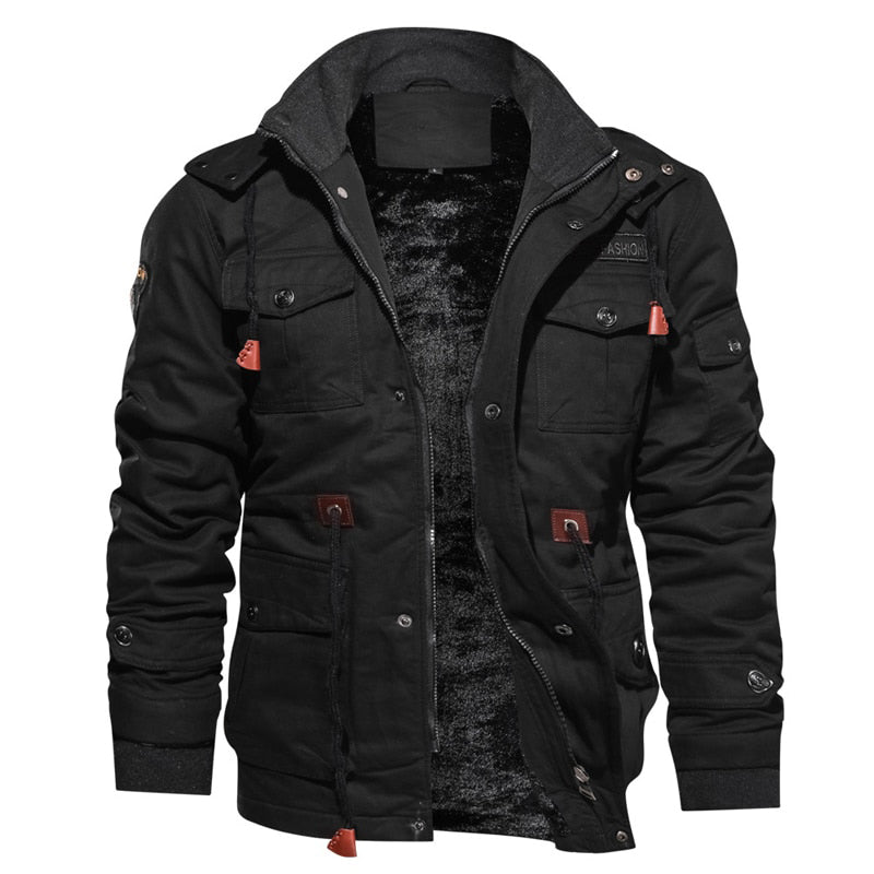 Veste polaire d'hiver pour hommes Mountainskin manteau à capuche chaud vêtements d'extérieur thermiques épais veste militaire pour hommes vêtements de marque pour hommes 