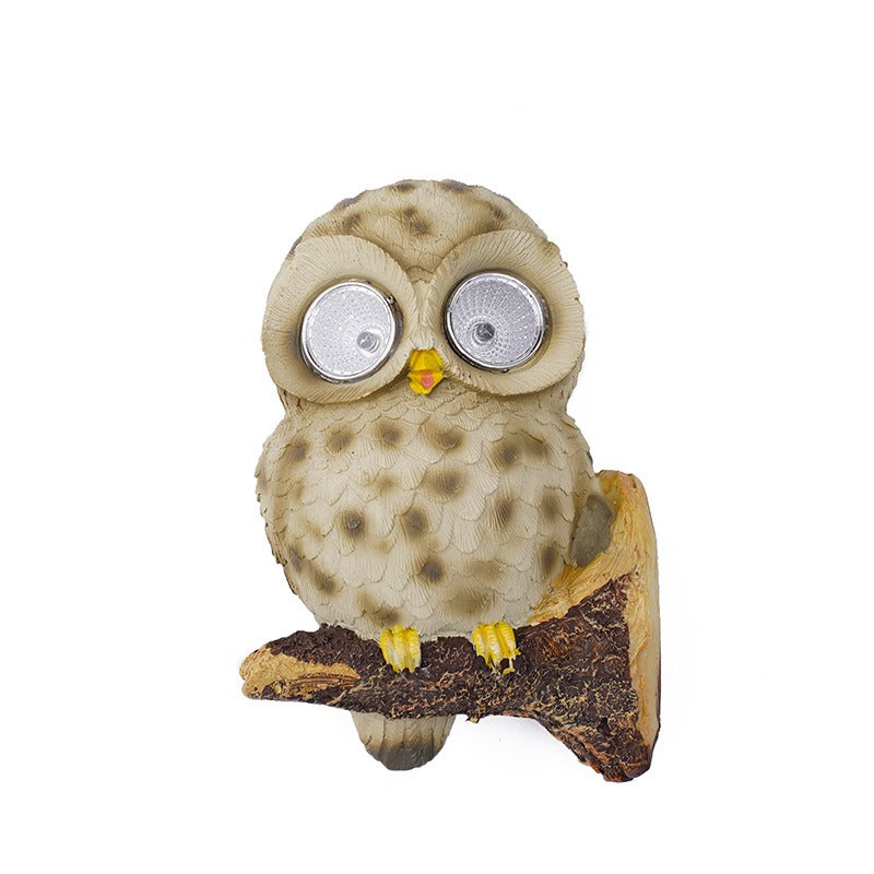 Owl solar lamp resin handicraft ornaments