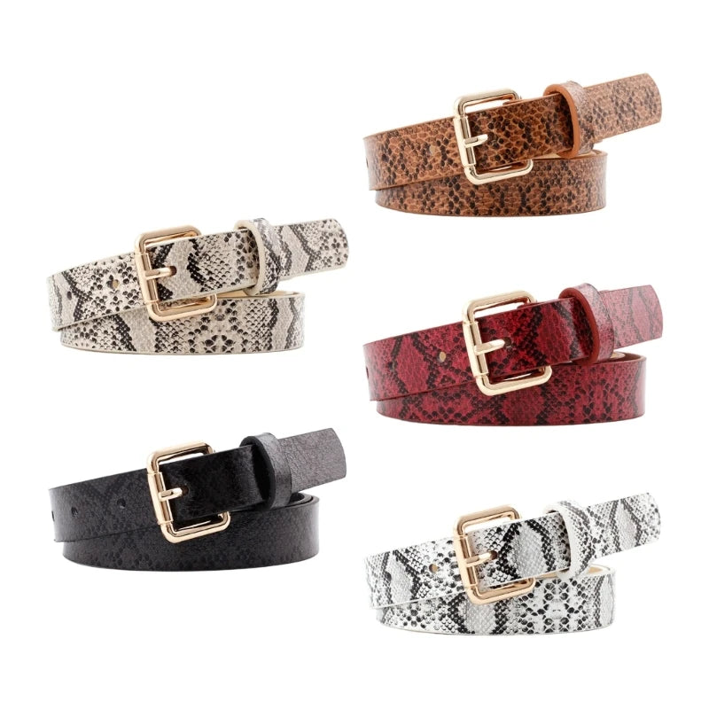 Ceinture en cuir PU vintage