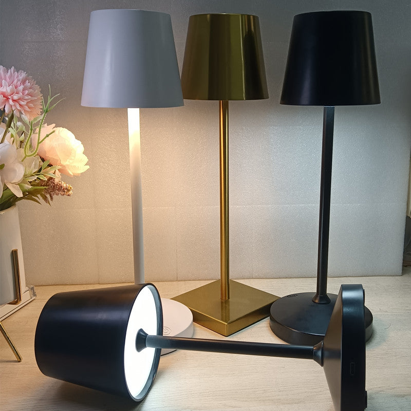 Creative Rechargeable Eye Protection Table Lamp Study Bedroom Bedside Restaurant Bar Reading Desk Decorative Lamp