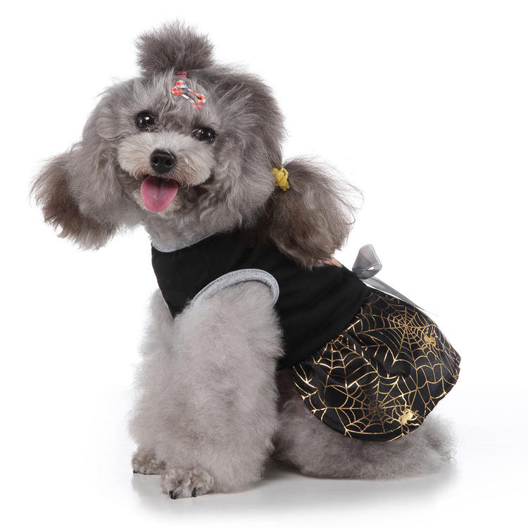 Productos para mascotas de Halloween Ropa para perros Falda de mago Ropa para perros Falda de murciélago Día de Navidad