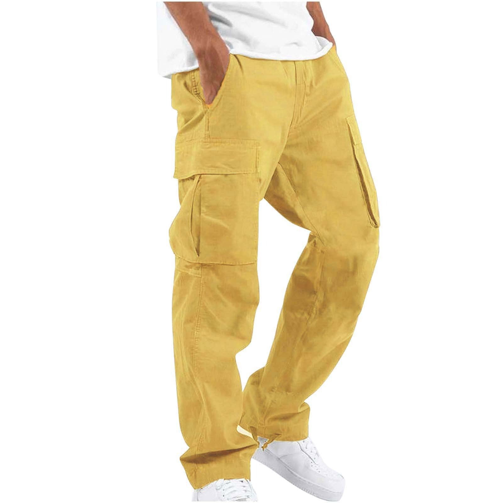 Salopette pour hommes de nouveau style, pantalon décontracté à poches multiples avec cordon de serrage