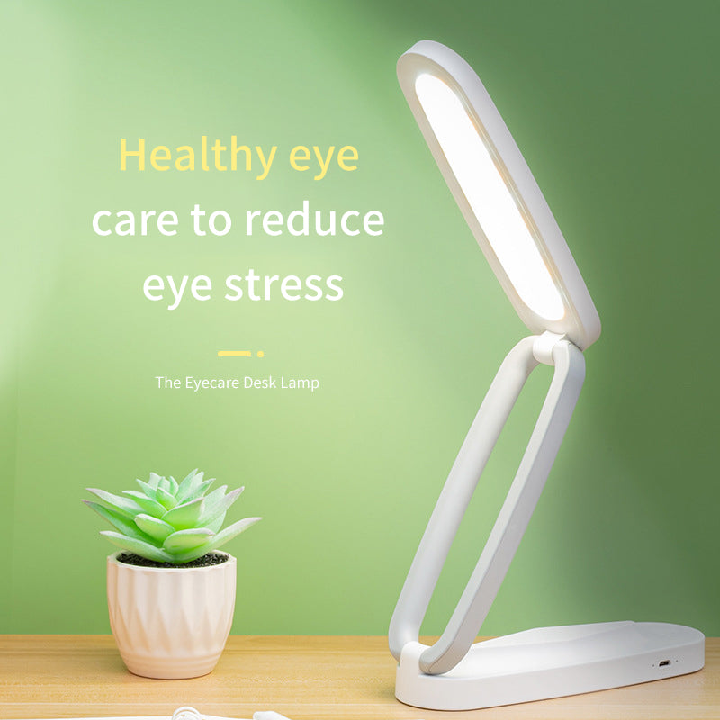 Folding USB Rechargeable Eye Protection Desk Lamp Led Study Touch Student Children Desk Reading Bedside Lamp