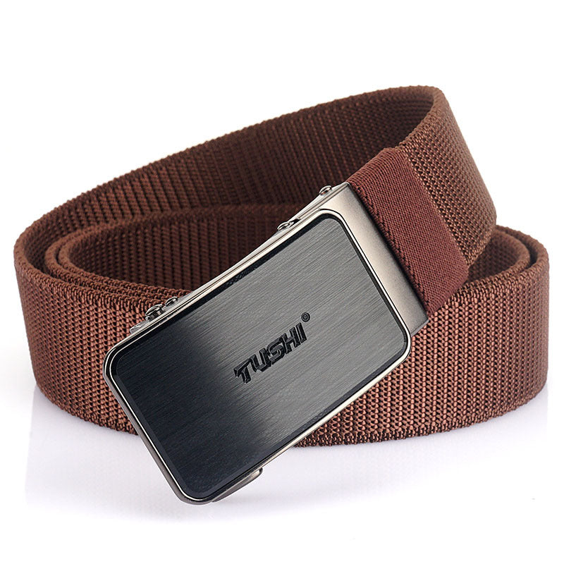 New Tactical Outdoor Woven Nylon Versatile Automatic Buckle Belt