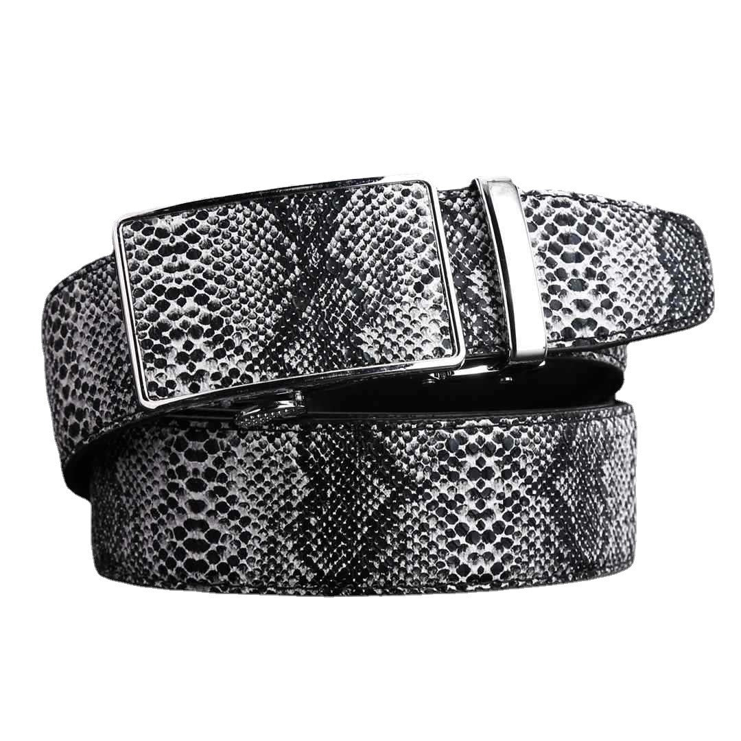 Leather automatic buckle cowhide Belt