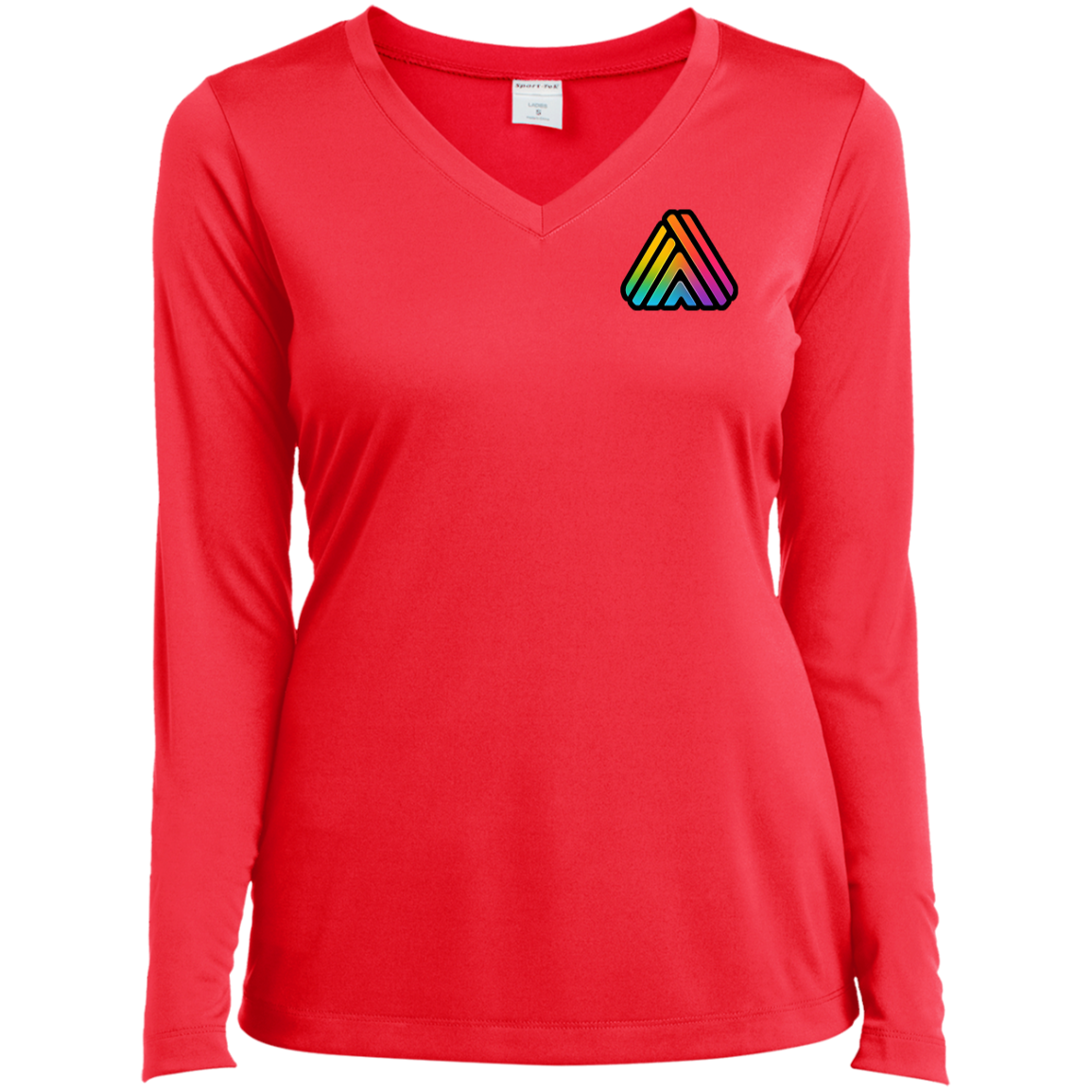 Qreatrz Ladies’ Long Sleeve Performance V-Neck Tee