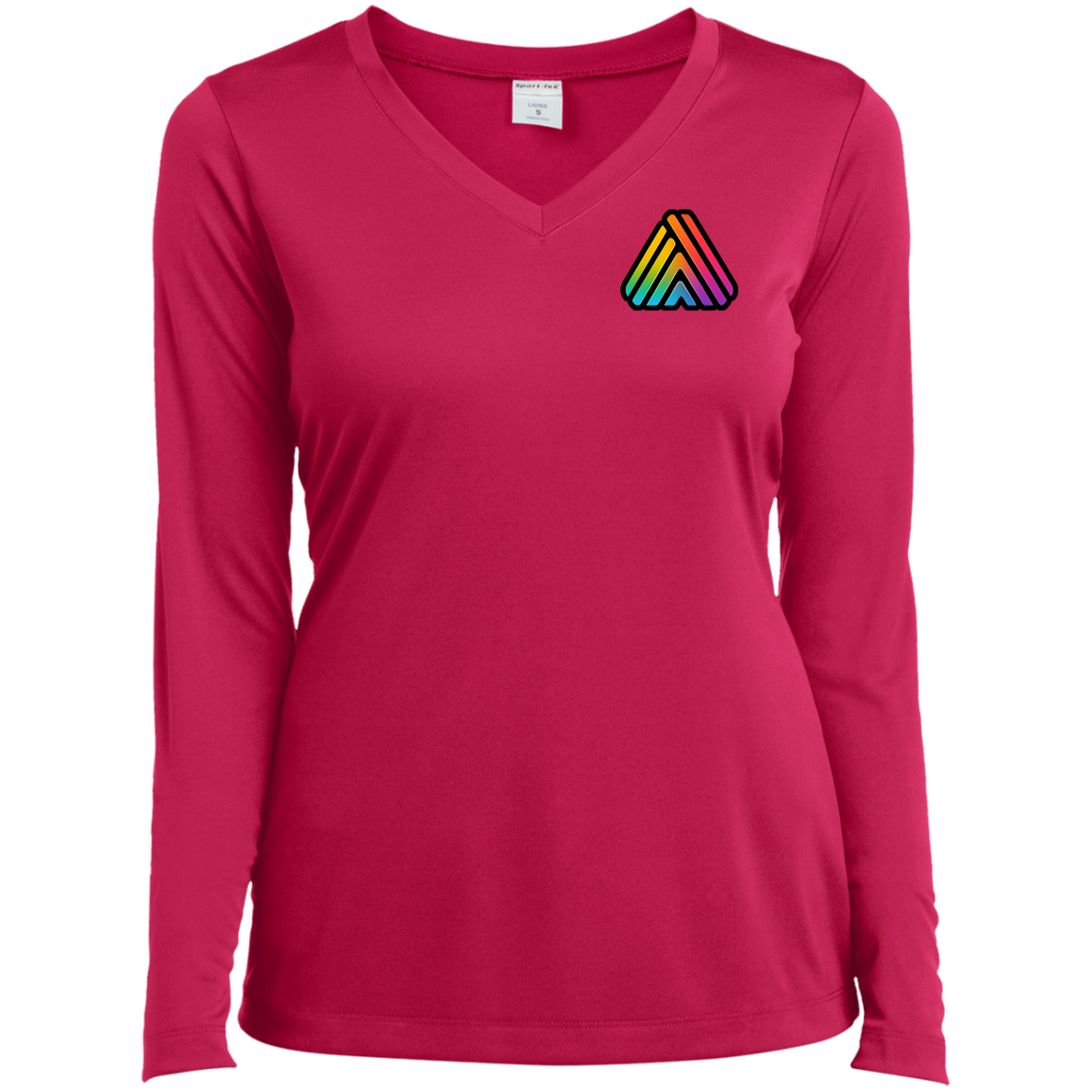 Qreatrz Ladies’ Long Sleeve Performance V-Neck Tee