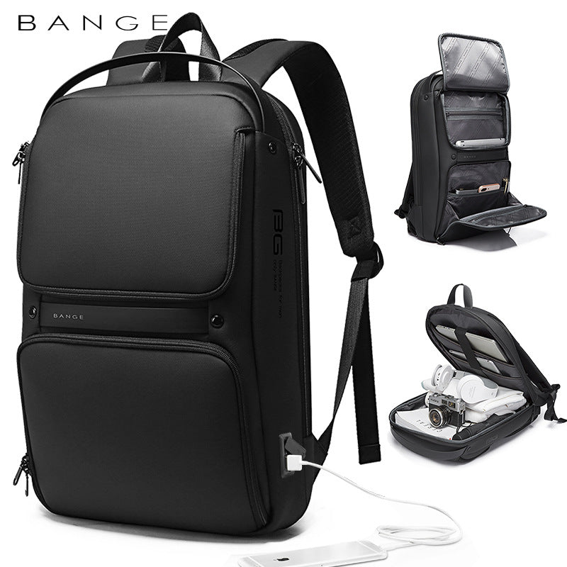 Nueva mochila para hombre, mochila USB para negocios, para ordenador, mochila escolar para tiempo libre 