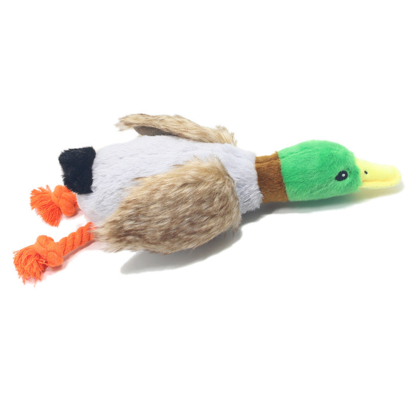 Nouveau jouet pour animaux de compagnie en peluche canard sonore jouet pour chien 28 cm simulation canard sauvage fournitures pour animaux de compagnie