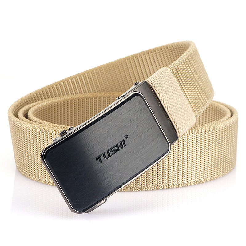 New Tactical Outdoor Woven Nylon Versatile Automatic Buckle Belt