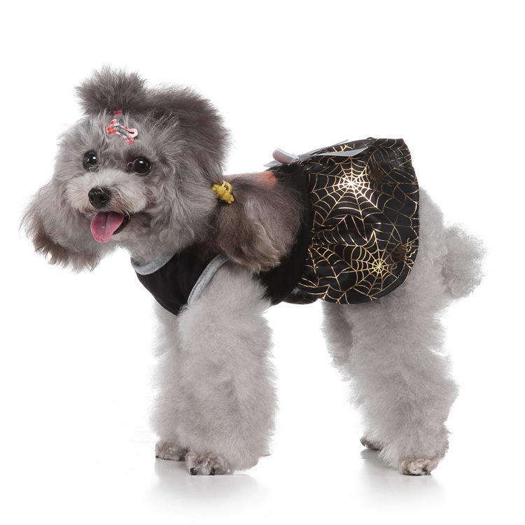 Productos para mascotas de Halloween Ropa para perros Falda de mago Ropa para perros Falda de murciélago Día de Navidad