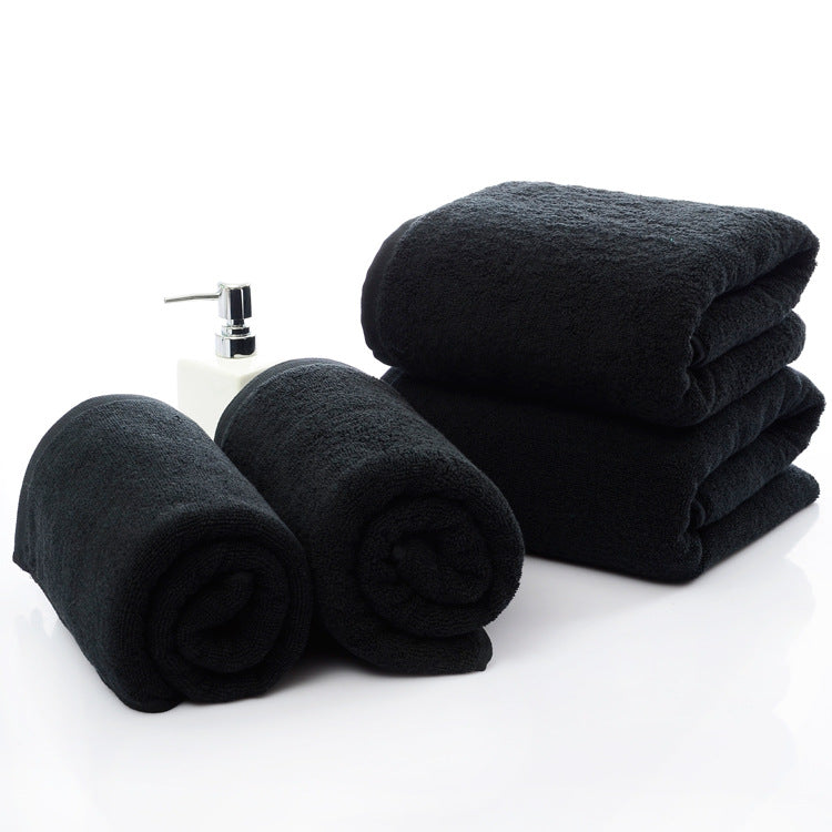 Black Cotton Terry Towels Cotton Face Towel Bath Towels For Adults 70*140cm Bathroom Towels