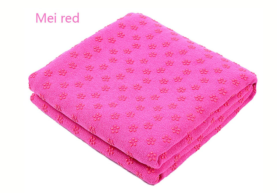 Non Slip Yoga Mat Cover Towel Anti Skid Microfiber Yoga Mat Size 183cm*61cm 72''x24'' Shop Towels Pilates Blankets Fitness