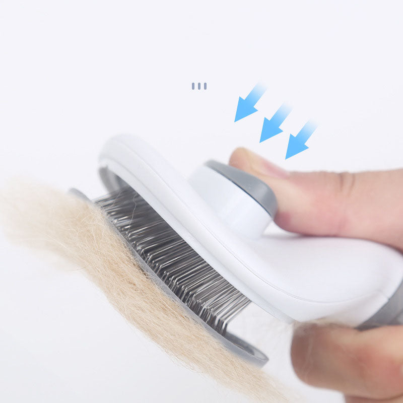 One-Click Hair Removal Pet Comb Cat Comb Automatic Hair Removal Dog Comb Pet Supplies