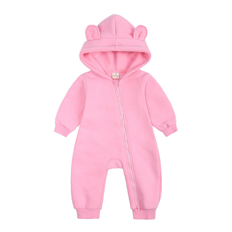 Autumn And Winter New Baby Onesie Go Out Clothes Thick Style Romper Newborn Clothes